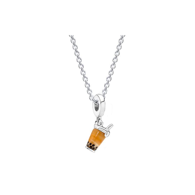 Pandora True Heart 925 Silver Set Glaze 925 Silver Necklace Women s ZT2386 серебряный