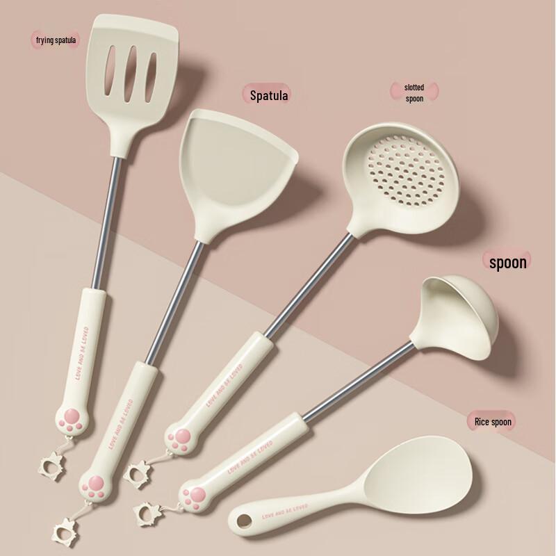 ZISIZ Silicone Non-Stick Kitchen Utensil 3-Piece Set