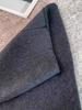 Pure color wool blend A-line bodycon half-skirt, women's grey, short, Korean style, simple, versatile for Autumn/Winter 2026 in black.