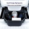For Tesla Model Y Rear Seat Storage Box Trash Can Organizer Under Air Vent Universal Fit 2021 2024 Center Console Interior