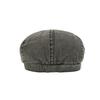 British Contrast Newsboy Hat Men's Spring Summer Denim Octagonal Cap Retro Painter Beret