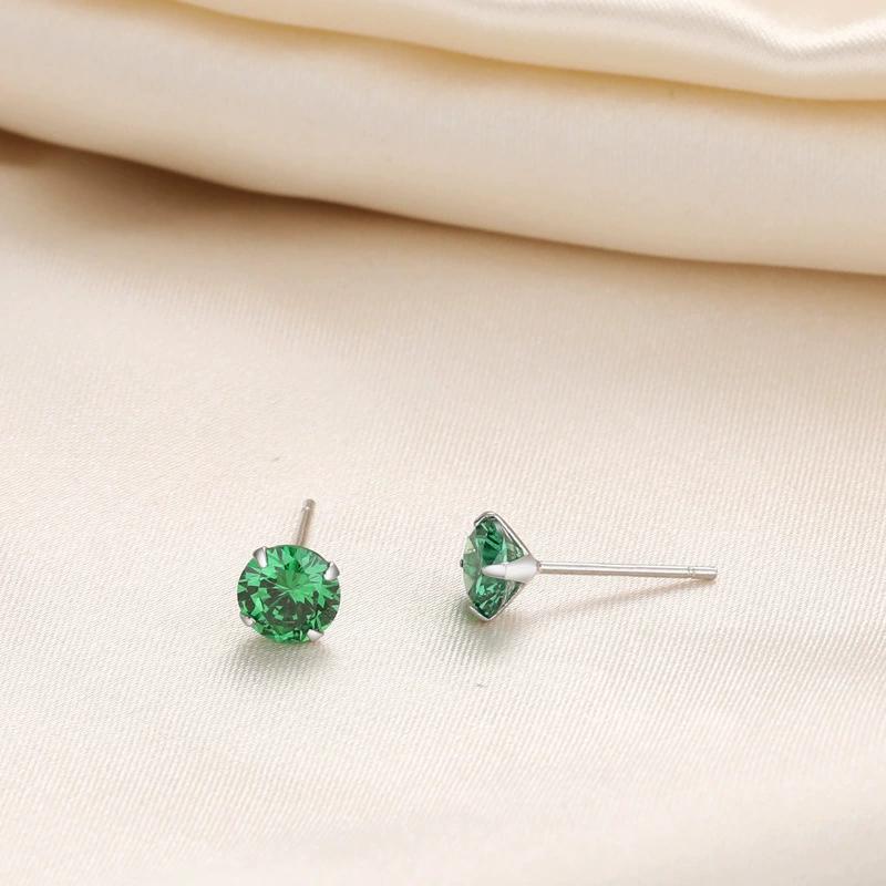 

Серьги-гвоздики из муассанита цвета D 0,5-1 карат для женщин и девочек, сверкающие серьги для пирсинга из стерлингового серебра 925 пробы, ювелирные изделия 8mm