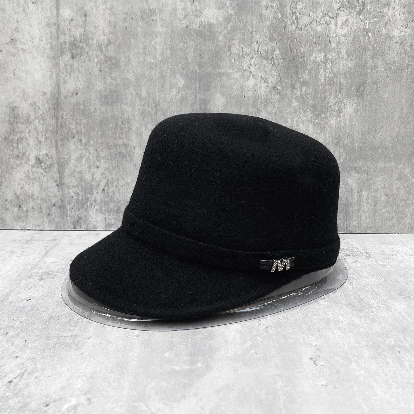 

Niche Designer Woolen Hat Women S British Top Hat Casual Cap Knight Equestrian Hat M (56-58cm) high-quality blogger recommended