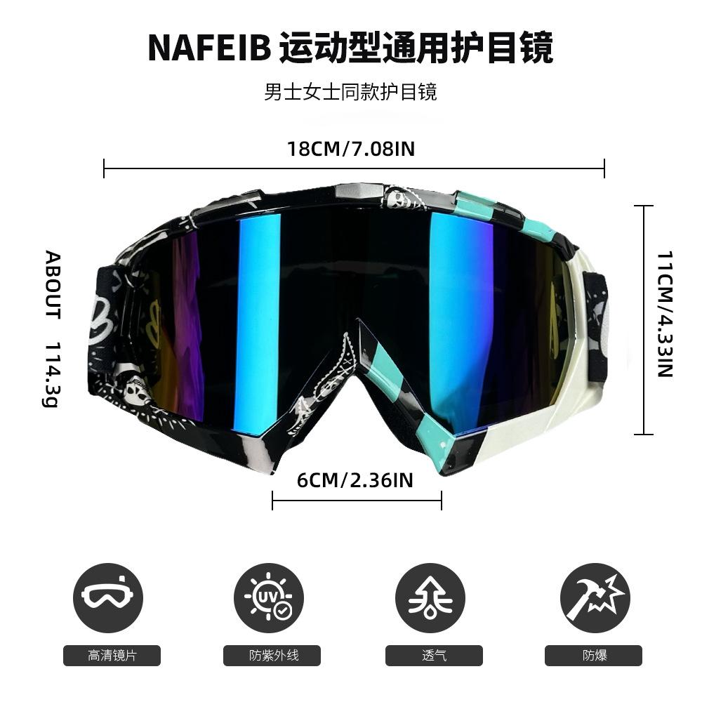 Neue 2024 Motorradbrille Motocross-Brille Helm MX Moto Dirtbike ATV Ski Outdoor-Sportbrille Roller Googles Maske Radfahren