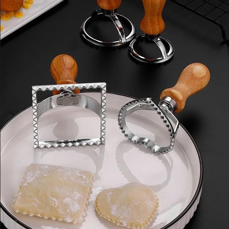 Ravioli Cutter Pastry Press Mold Dumpling Lace Embossing Device Ravioli Maker Mold Cookie Fondant Stamp Mould Baking Tools