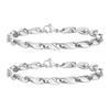 6,4 mm breite Gliederkettenarmbänder für Herren, Neue Mode Wasserdichte Edelstahlketten Armband Geschenk für Ihn Schmuck