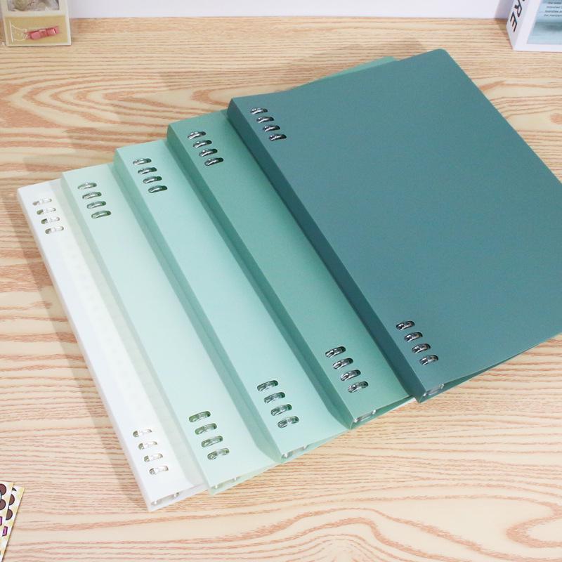 Gradient Non-Scratch Loose-Leaf Push-Pull Binder - B5/A5 Coil Notebook
