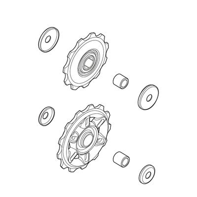 Shimano Pulley SET Y51L98010 RD-A070 T/G