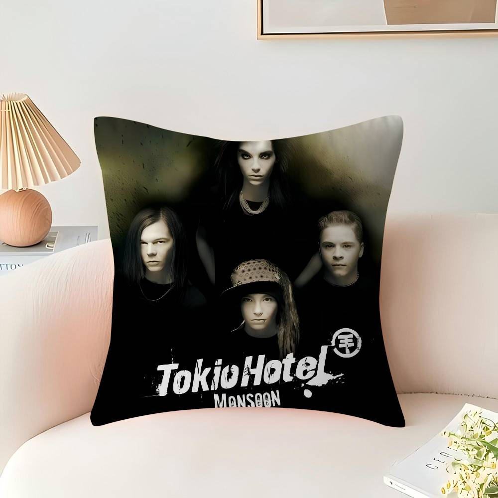 Tokio Hotel 45*45cm Cushion Cover Pillow Cover Decor Pillowcase Home Pillowcase For Couch Pillow