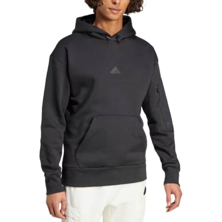 adidas CITY ESCAPE FLEECE HOODIE Sweatshirt Men's Black IY1501