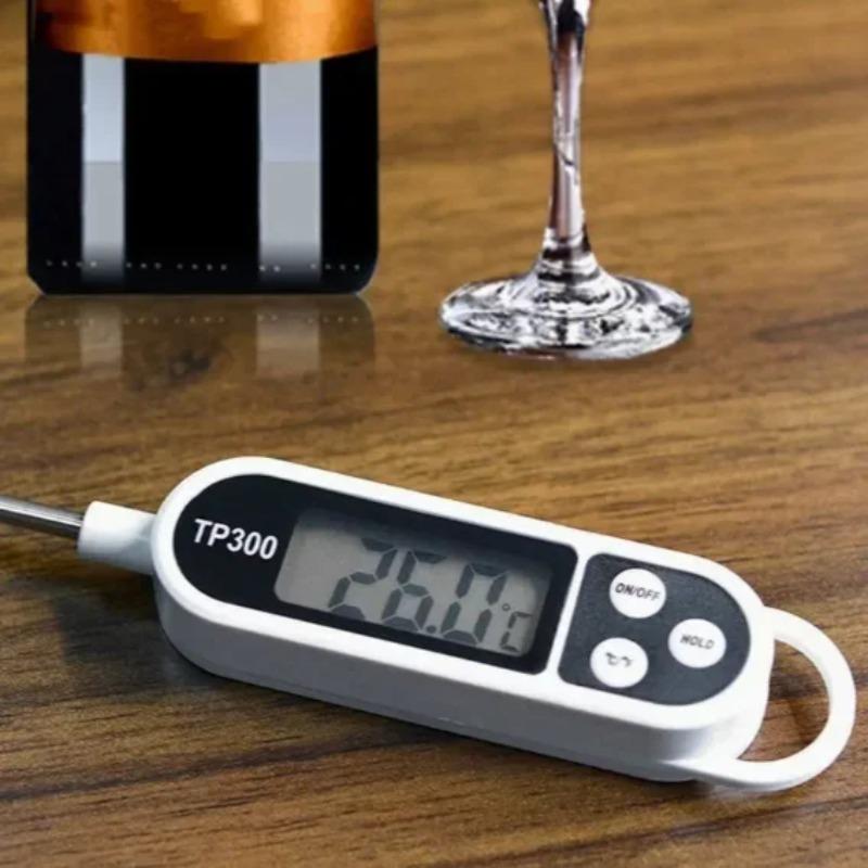 1 Stück Edelstahlsonde Kochen Lebensmittel, Grillofen, Wasser, Milch, Öl, Flüssiges Fleisch, Digitales Küchenthermometer