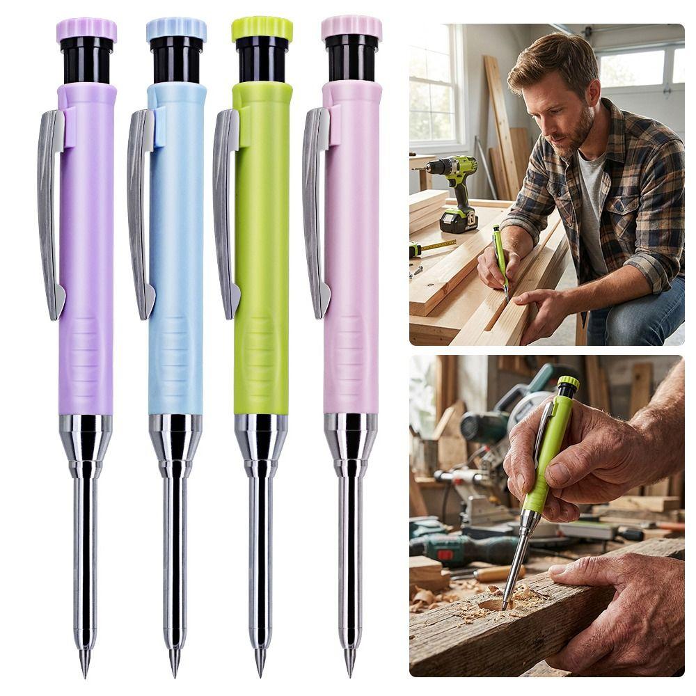 Deep Hole Carpenter Pencil 2.8mm Woodworking Pencil Wood Marking Pencil  DIY Woodworking Tools