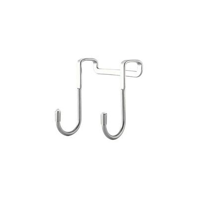 Storage Wall Hooks Kitchen Cabinet Door Back Racks Double S-Shape Hanger Hooks Free-Punch Storage Holders