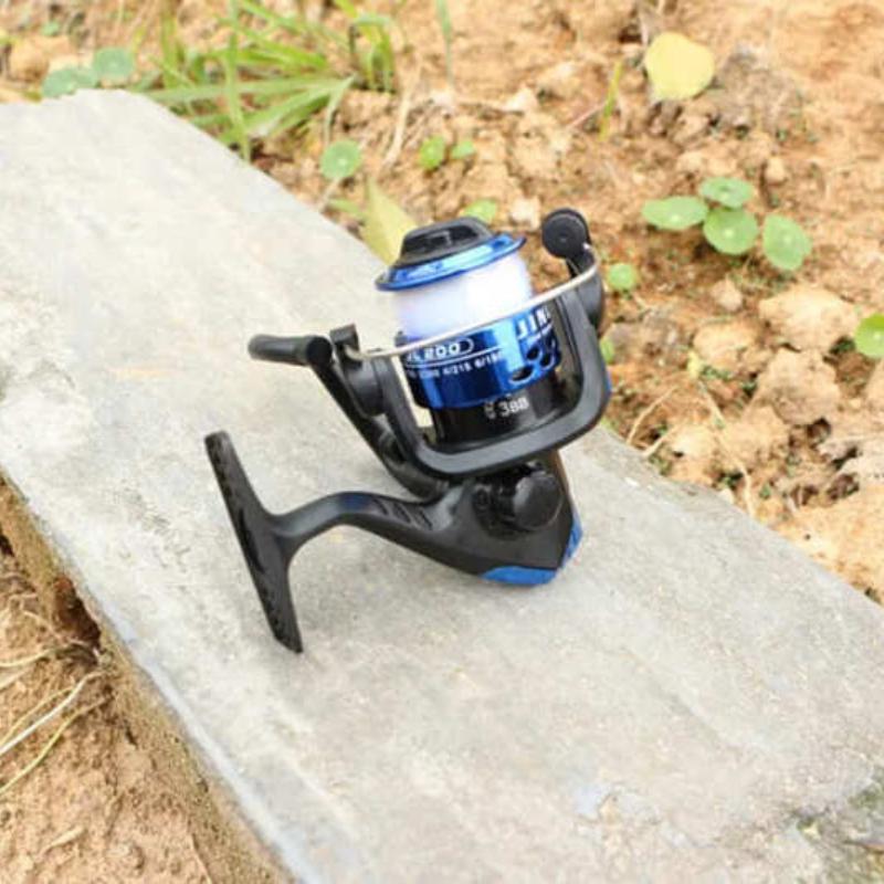 New Folding Fishing Reel 5.2:1 Spinning Reel with 60m 0.35mm Fishing Line Large Diameter Line Roller Casting Wheel Vessel Bait