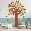 78 Pieces Classroom Tree Bulletin Board Set Autumn Thanksgiving Fall Tree Bulletin Board Decorations Fall Tree Cutout Maple Leaves Cutout for
