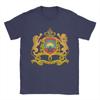 Vintage TShirt Summer Coat of Arms of Morocco Lion TShirts Cotton Tshirt for Men Aesthetic Cheap Print Short Sleeve Tees