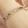 Personalized Retro Colorful Zirconia Diamond Bracelet for Women - 2026 High-End Niche Design, Versatile Temperament Jewelry.