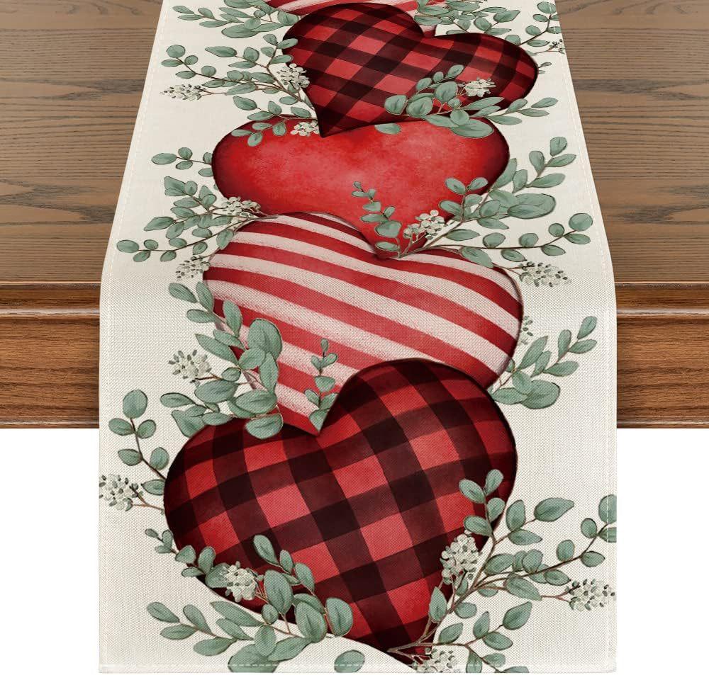 Desktop Ornaments Love Table Flag Tablecloth 33*183cm Table Runner For Festive Atmosphere Event Decoration Valentine's Day Party