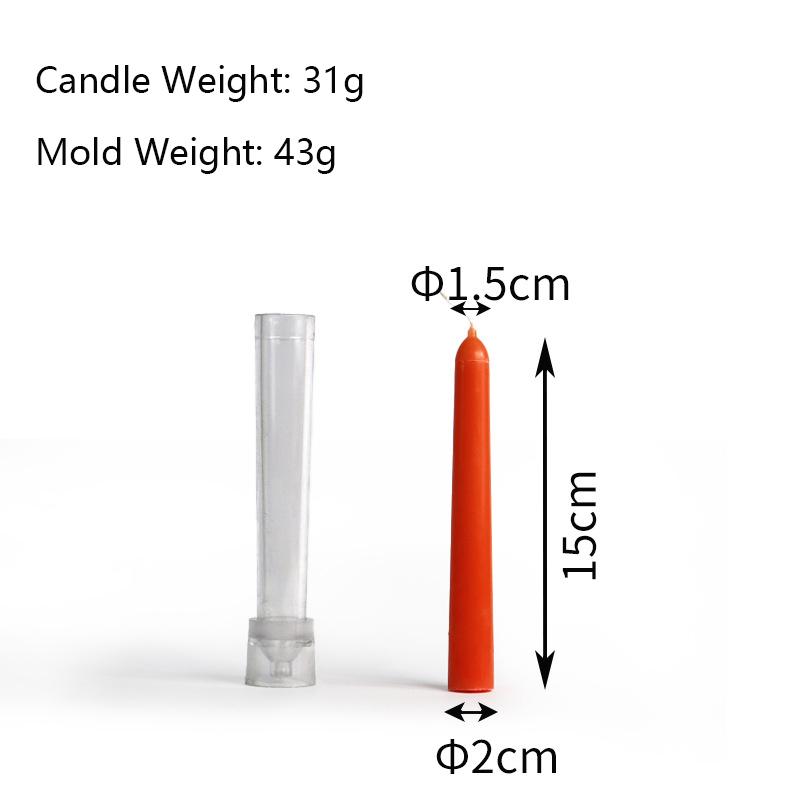 Свеча-столбик Акриловая форма Легкое извлечение Длинная полоска Форма для свечей Пластик ПК Художественное чувство Длинная полоска Форма для свечей Домашние Настольные украшения