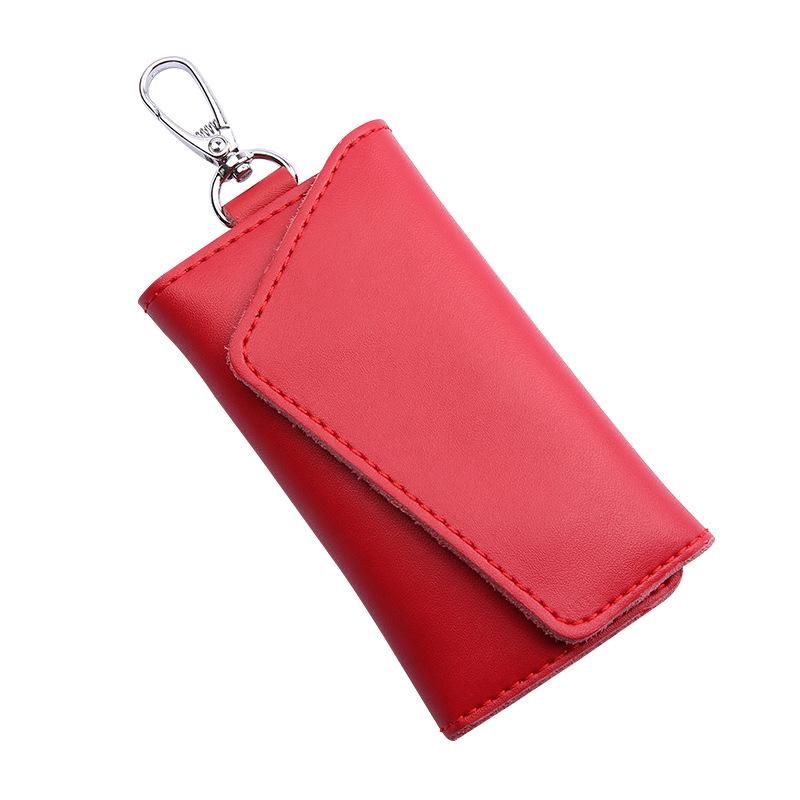 Men's and Women's Genuine Leather Car Key Case and Fashion Key Chain