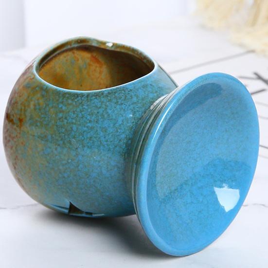 Scalda cera ceramico Diffusore di oli essenziali Portacandela a lumino Piccolo Brucia incenso da scrivania per Decorazione Casa Camera da letto