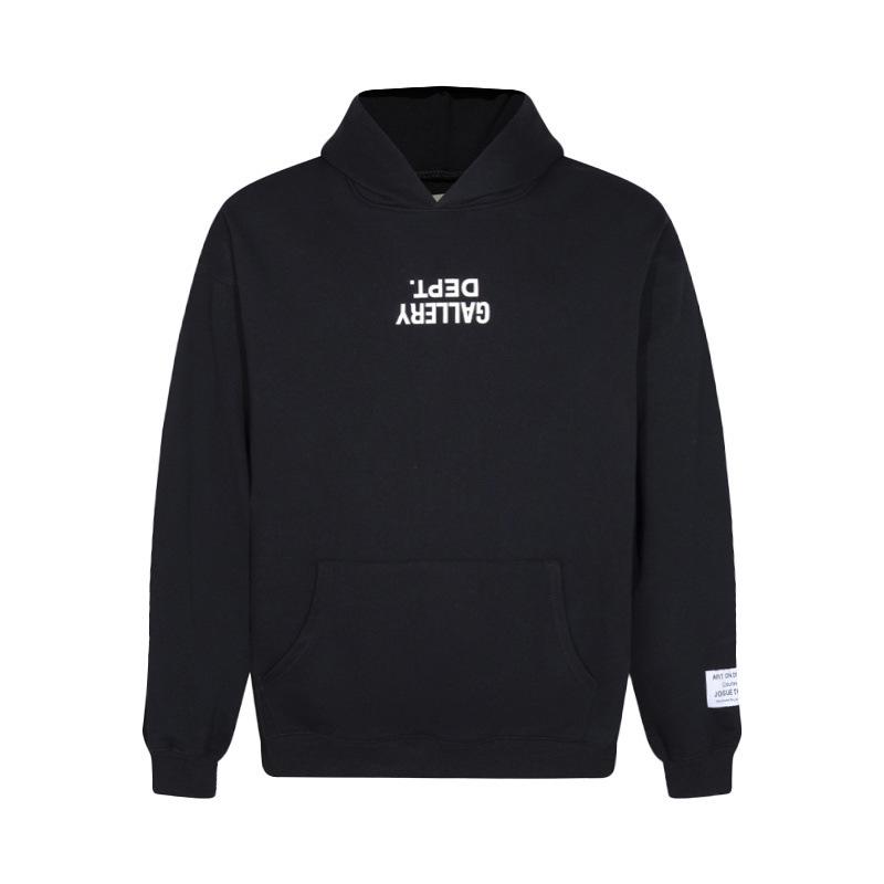 American Style Gallery Dept Logo Print Cotton Hoodie