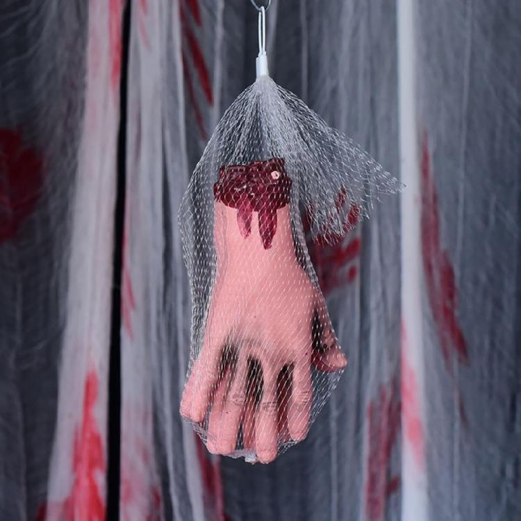 Simulation Hand Creepy Finger Foot Scary Props Halloween Party Decoration Supply