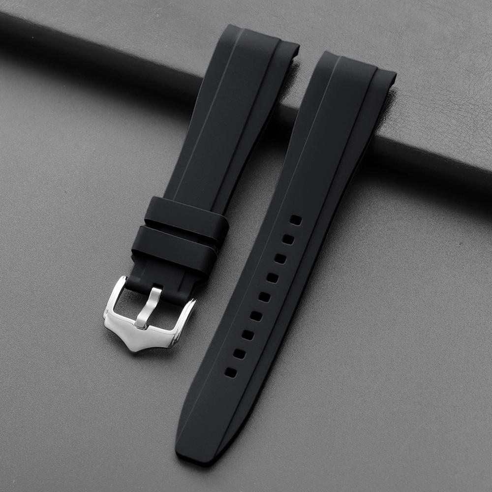 20mm22mm pentru Curea de Cauciuc Rolex pentru Swatch Universal Bărbați Femei Capăt Curbat Bandă de Ceas din Silicon pentru Citizen Sport Curea Impermeabilă