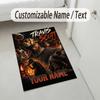 Personalized Crystal Velvet Carpet,Travis Scott Custom Printed Name, Plush Area Rug For Home Indoor Decor