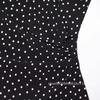 French Sweet Petite Polka Dot One-Shoulder Pleated Dress for Spring 2026