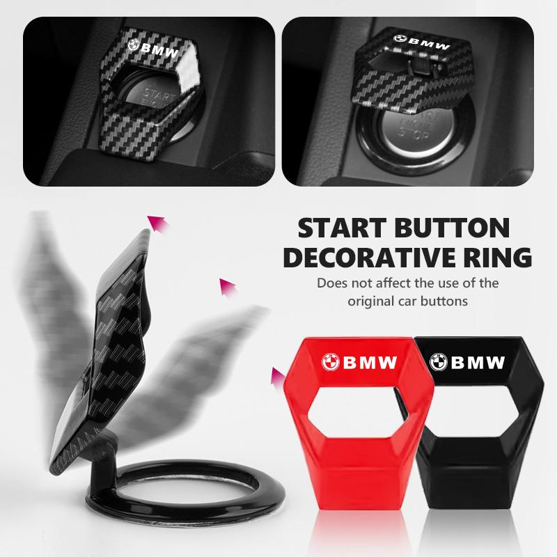 Car Engine Start Stop Button Cover Ring Trim Push Switch Decor For BMW M Sport M2 M3 M4 M5 M6 E46 E90 E60 F10 F20 E87 X3 X6