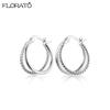 925 Silver Ear Needle Simple 10/15/25mm Hoop Earrings for Women Round Dangle Gold Earrings Fashion Korean Jewelry
