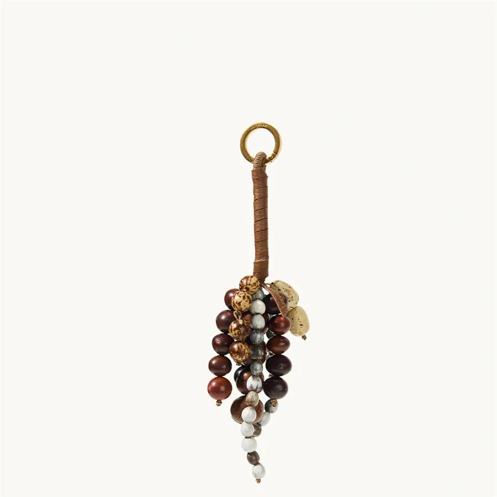 2025 Women's Popular Knitted Rope Keychain - Leather Rope Bag Pendant, Wallet Key Backpack Keyring Gift
