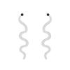Gold & Black Snake Earring Collection, Assorted Serpent-Shaped Statement Drop Earrings for Women