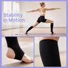 4pcs Over The Calf Knee High Stockings Open Toe Ribbed Knit Stockings Open Heel Stockings  For Women
