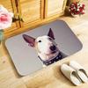 Funny Boston Terrier Dog Doormat Indoor Anti-Slip Suede Carpet Entrance Rug for Living Room Bedroom Kitchen Bathroom Door Mats