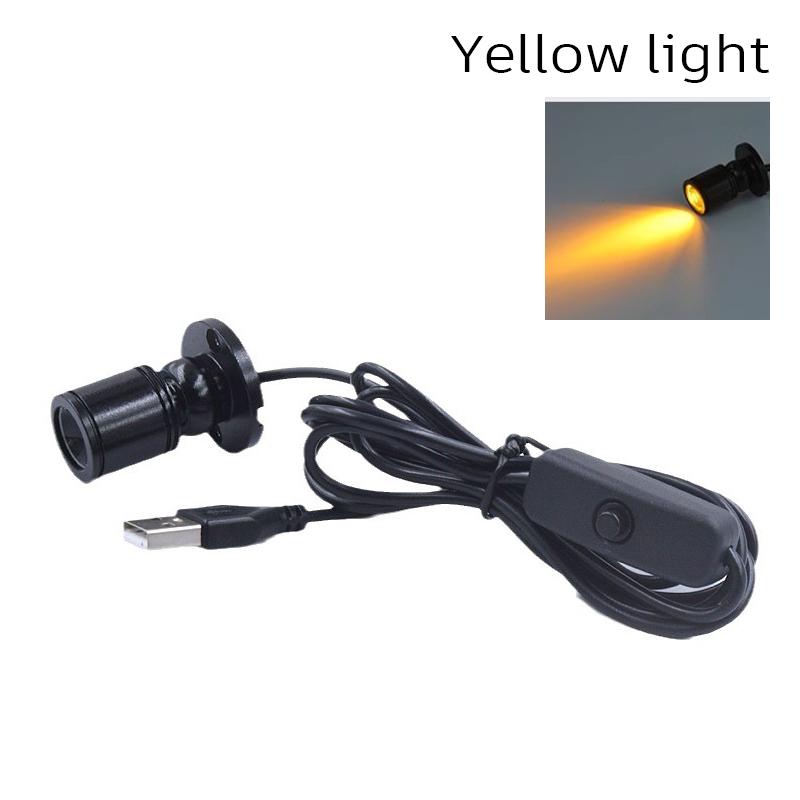 LED USB 5V 3W Led Spot Light Surface Mounted Cabinet Showcase Counter Jewelry Lamp Rotatable Angle Ceiling Mini Spotlight