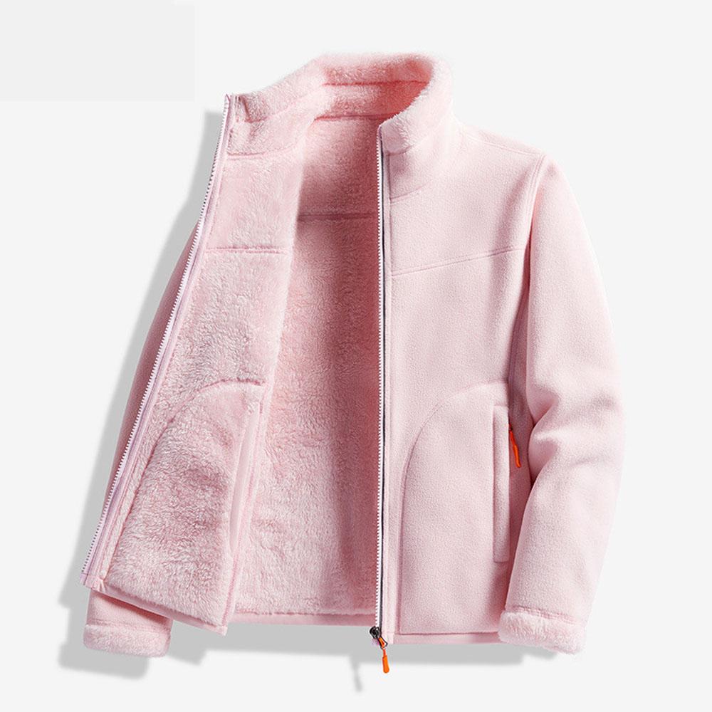 Women's Velvet Autumn Winter Clothes Thick Jacket Coat For Women Outdoor Coral Fleece