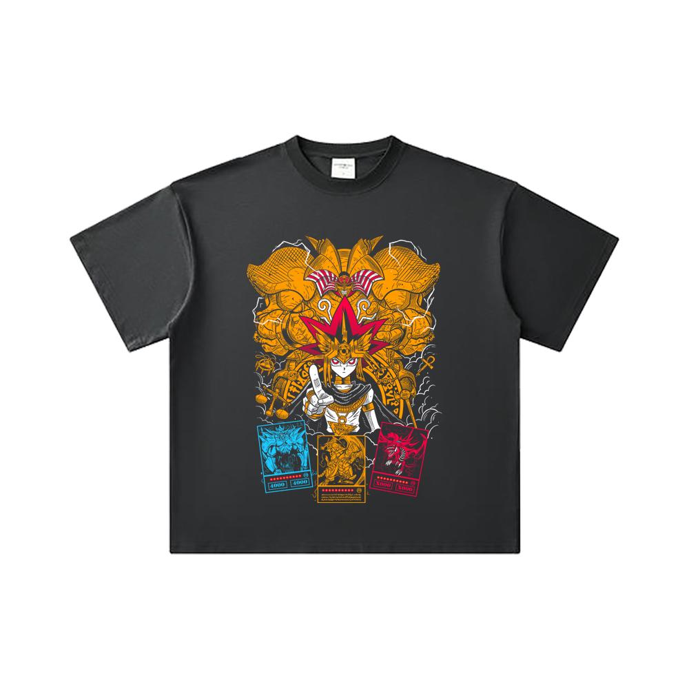 260 GSM Double Yarn 32 Count 100% Cotton Yu-Gi-Oh V1 Exodia Print Unisex Heavy Cotton T Shirt