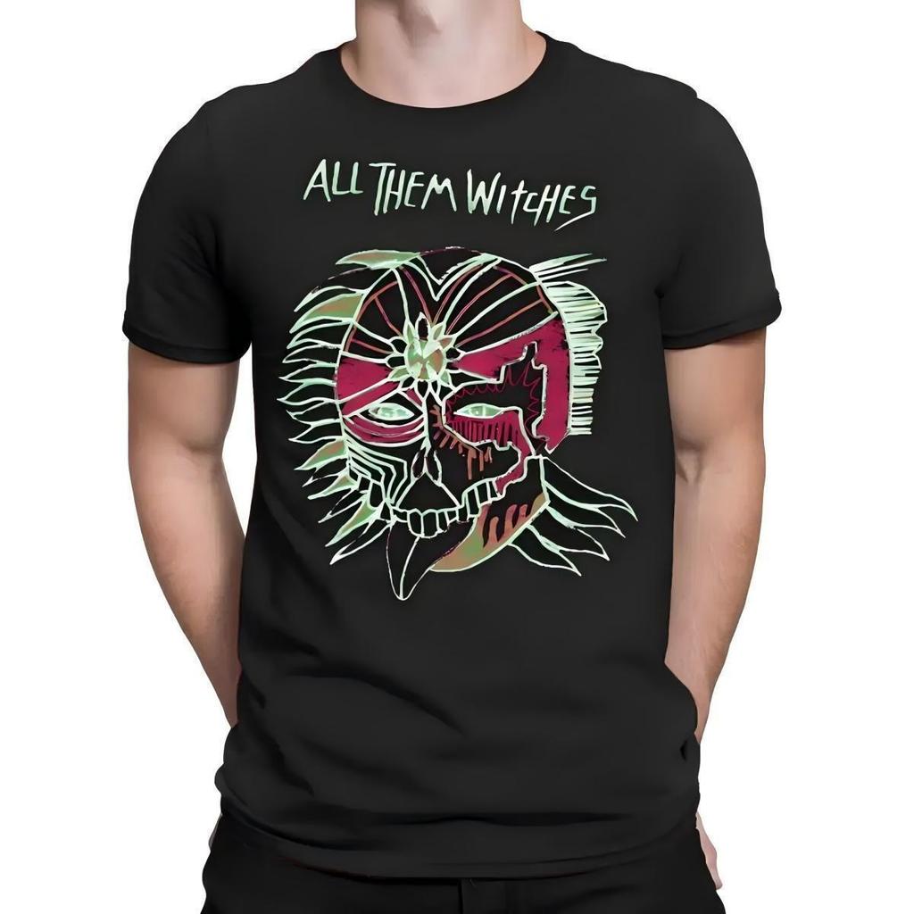 T-shirt Grafica Teschio All Them Witches