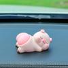 Cartoon Pig Butt Car Ornament: Cute, Creative High-End Interior Decoration