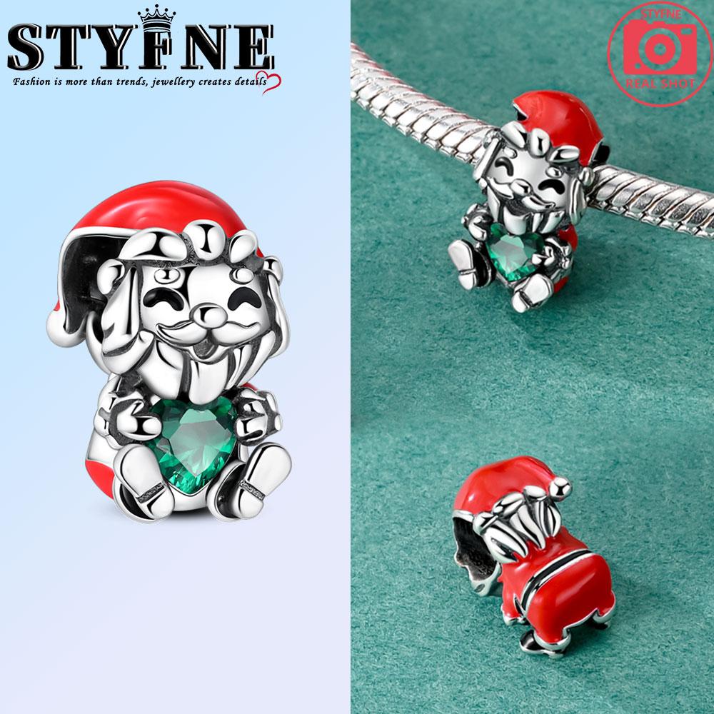 Copper Christmas Snowman Old Man Charm Pendant Beads Fit Original Bracelet For Women Valentine Day Jewelry Gifts
