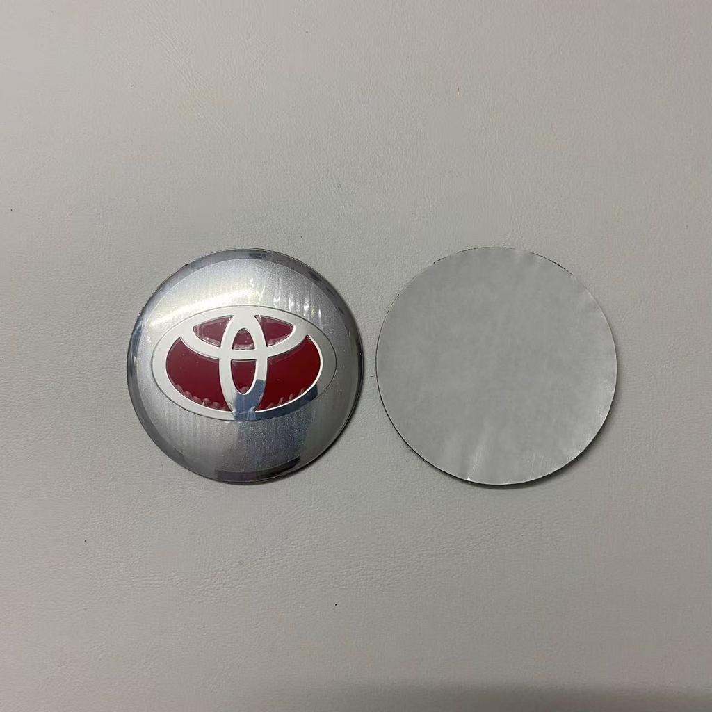 4pcs Toyota Wheel Center Hub Cap Badge Sticker 56mm Aluminum Alloy Logo For Toyota S4Prado Rav4 Yaris Hilux Prius Corolla Camry
