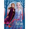 Frozen 2-frozen-plaid-fleece Blanket Believe In the Journey 100x140 Cm.