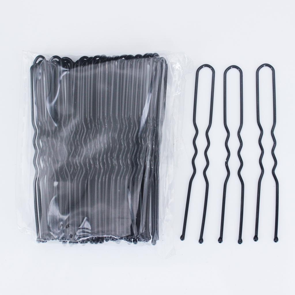 50pcs Silver Color Metal U Shaped Hair Clips Wedding Bridal Bobby Pins Alloy Waved Hairpins For Woman Hairstyle Tool Accessories