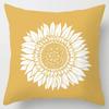 Yellow Dandelion Leaf Pillowcase Office Living Room Home Pillowcase Car Ornaments