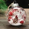 Round Snowflake Christmas Ball Transparent Christmas Tree Decorative  Christmas Tree
