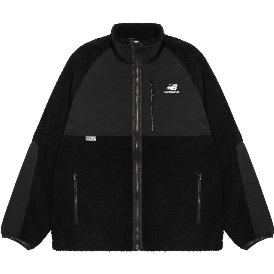New Balance Lifestyle Cotton Warm Coat Asia Sizing  Black White  Men s AMJ23326-BK M