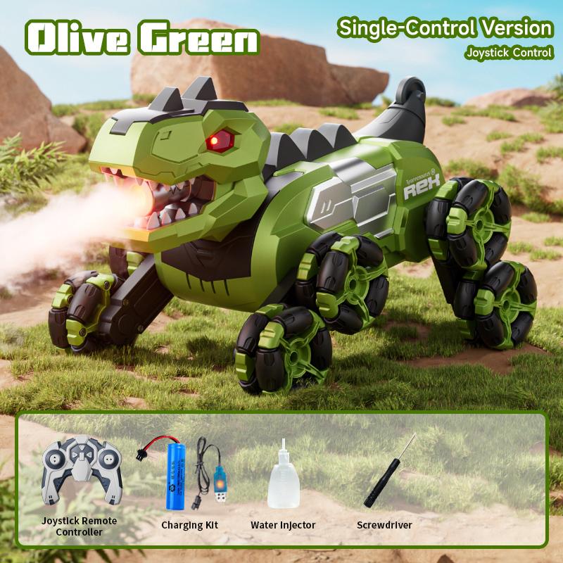 Y12 New Remote Control Dinosaur Stunt Car Rc Drift Car Spray Mist Articulated Arms Transforming 8Wd Off-Road Vehicle Toy For Kid