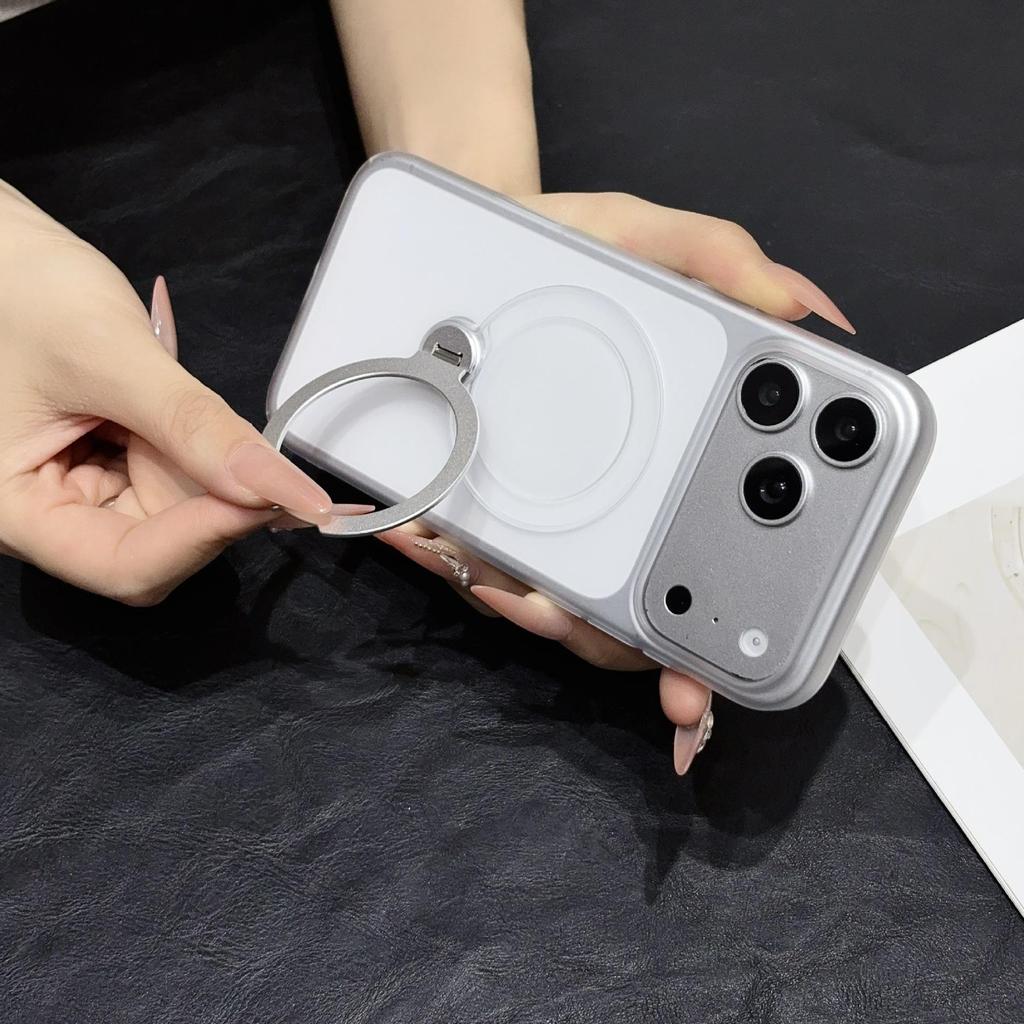Husă Transparentă Rotativă Magnetică 360° pentru iPhone 17 Pro - Acoperire Completă